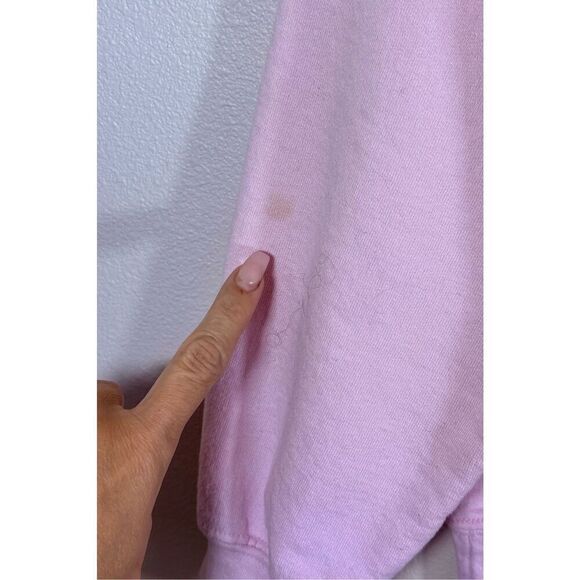 “Have a Holly Dolly Christmas” Light Pink Crewneck Holiday Sweatshirt Medium - Picture 4 of 11